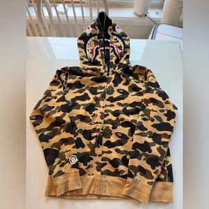 Bape Double Shark Hoodie Size XL
